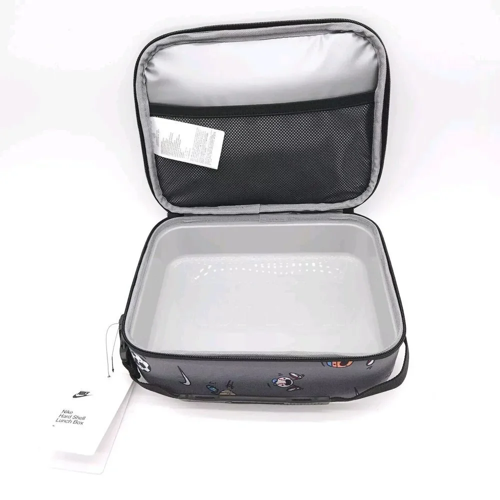 Nike Hardshell 4L Lunch Box‎ Futura Fuel Insulated School Cooler Bag Swoosh Grey
